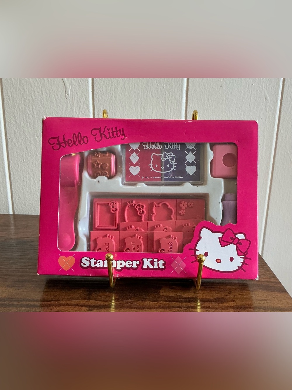 A rare Vintage 2011 Sanrio Hello Kitty Stamper Kit New In Box Craft Rubber Stamp